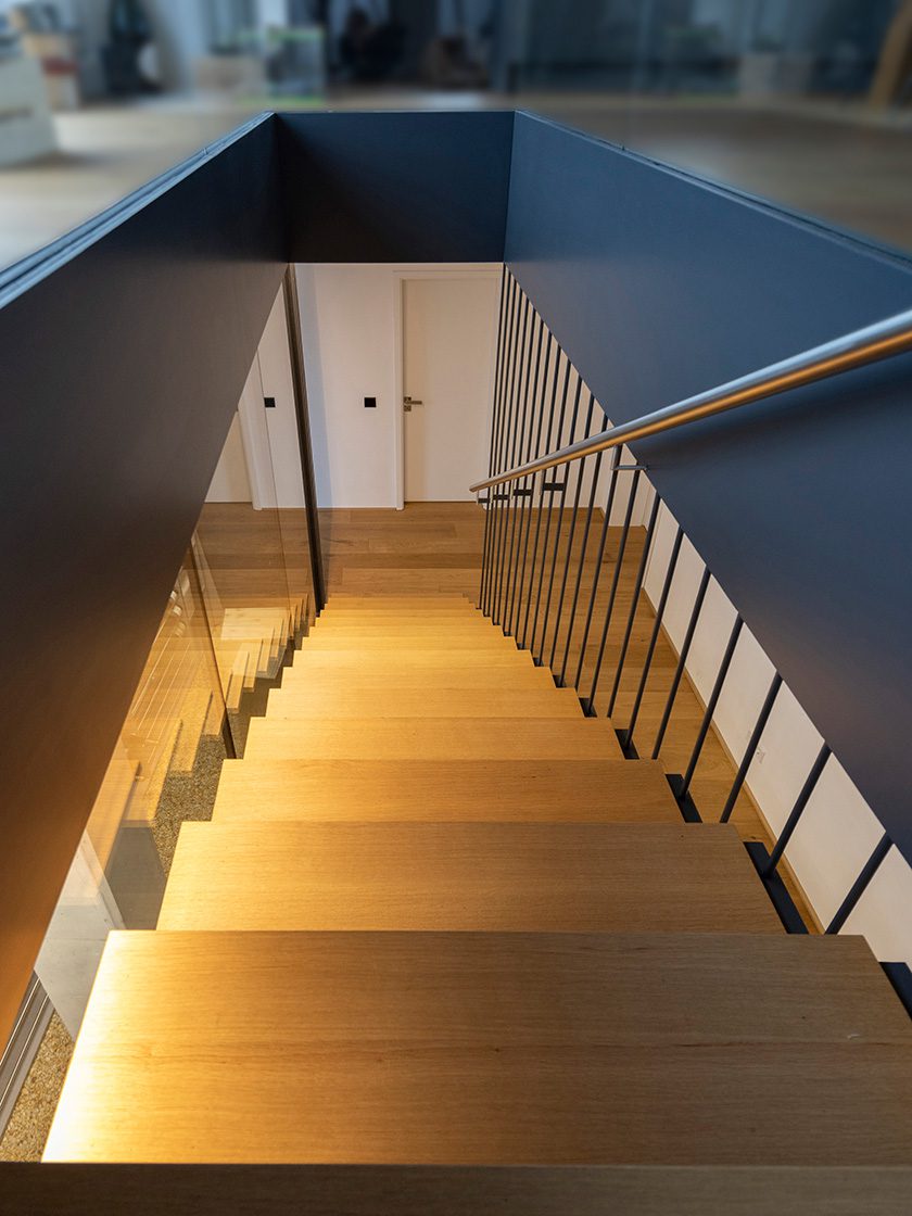 Stilistische Wendeltreppe In Geschäftsgebäude Nautilus Treppen